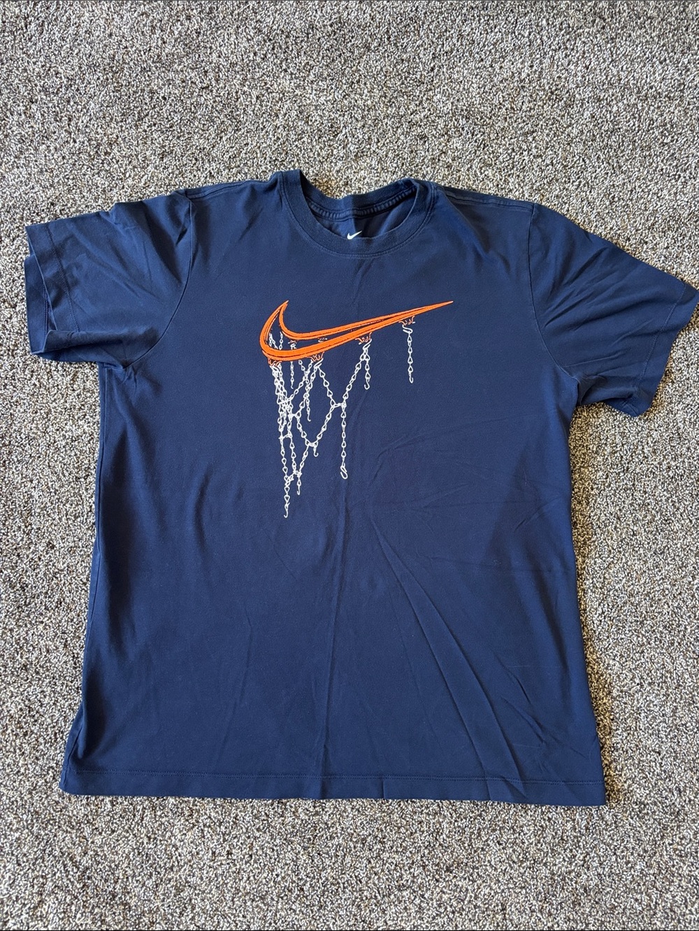 Nike Dri-Fit Men's Navy T-Shirt- Size Large
